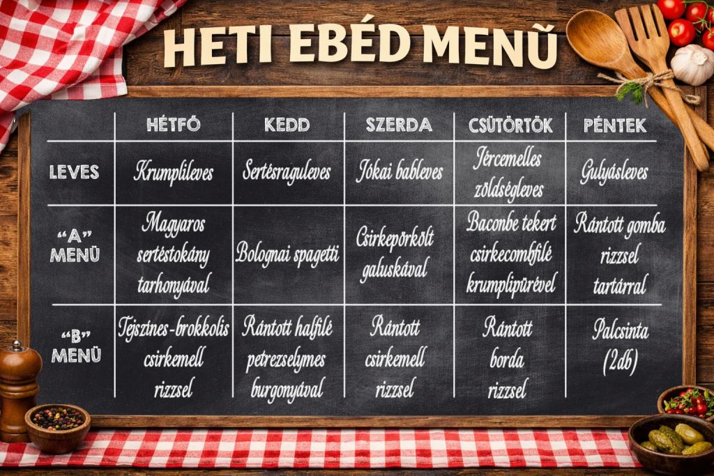 Heti menü B
