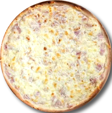 Carbonara pizza 28 cm