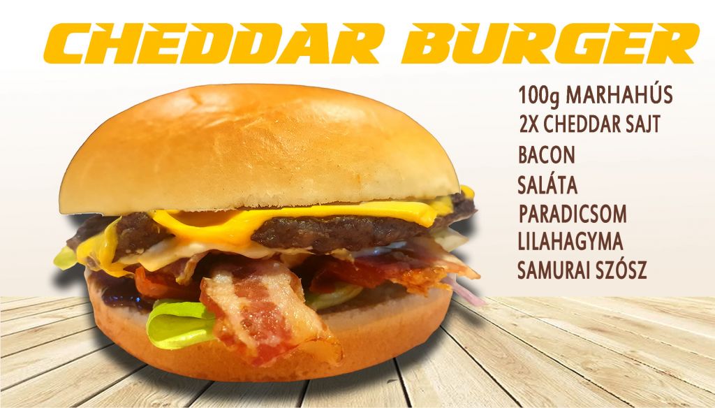 Cheddar burger